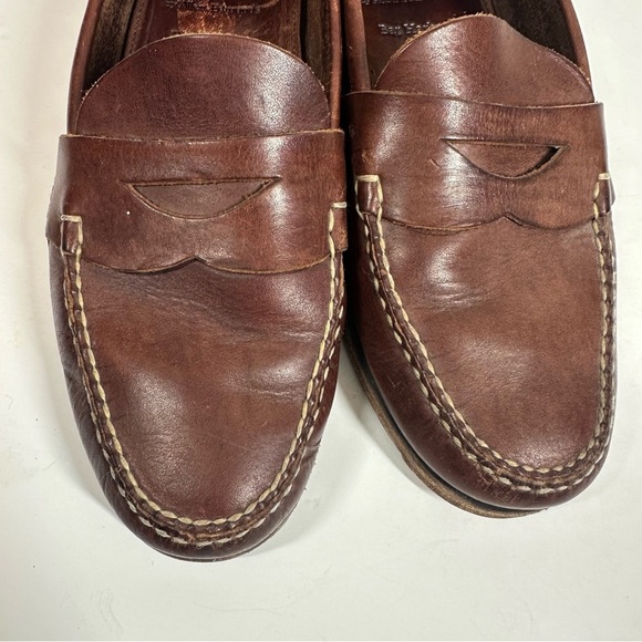 ALLEN EDMONDS Bar Harbor Men\'s 8.5 Dark Brown Leather Penny Loafters